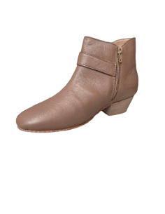 Kurze Tanz-Stiefelette in rotem Wildleder für Linedance 2