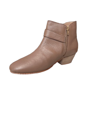 Short genuine leather dance ankle boots for line dancing