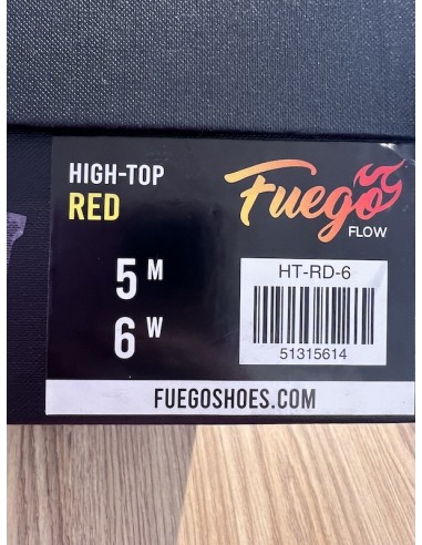 Fuego Hightop Tanzsneaker  in Rot für alle Tanzstile
