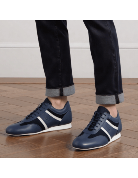 Top Tanz Remo 1208 blu  – Scarpe da ballo in pelle da uomo  Zurigo