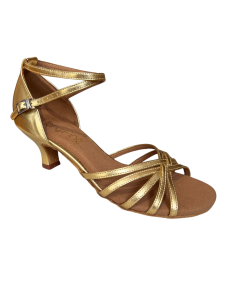 Gold-Leder-Tanzschuhe Stella 2613 - Veryfine Dance Shop Zürich