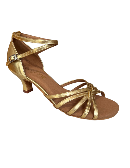 Gold-Leder-Tanzschuhe Stella 2613 - Veryfine Dance Shop Zürich