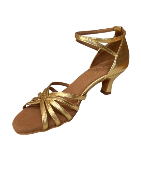 Gold-Leder-Tanzschuhe Stella 2613 - Veryfine Dance Shop Zürich