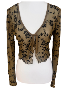 Schwarzer Bolero aus floralem Netzstoff – Tanzschuhe Zurich | Tanzbekleidung in Zurich 2