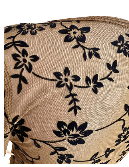 Schwarzer Bolero aus floralem Netzstoff – Tanzschuhe Zurich | Tanzbekleidung in Zurich