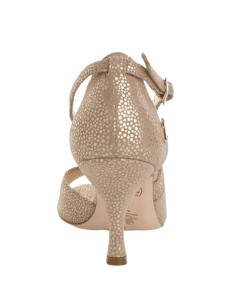 Tangolera Tango Dance Shoes Elisa Camoscio Beige Puntino  - 7cm heel 2