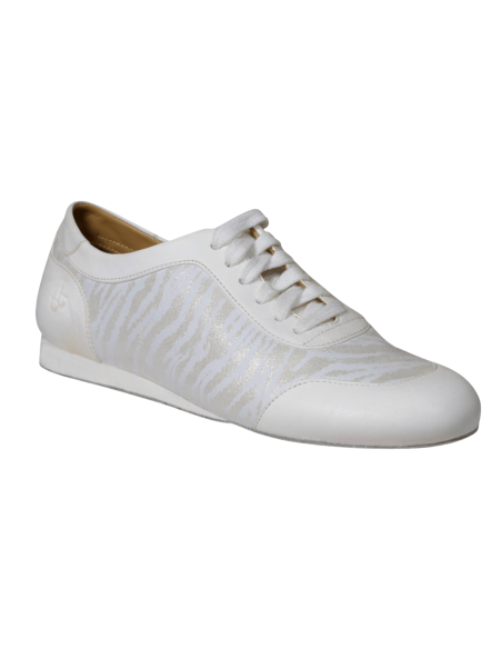 Top Tanz 4013 Ocean Weiss -  Leder Damentanzsneaker – Dance Shoes Zurich