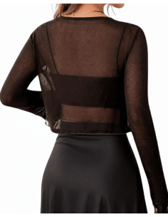 Bolero cioccolata in viscose – Abiti da ballo e scarpe da ballo Zurigo | Abiti da ballo Zurigo 2