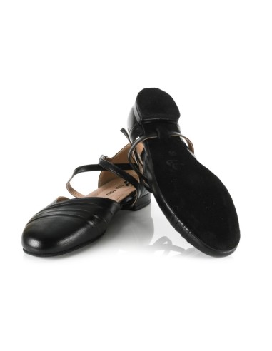 Scarpe da ballo Zurigo – TopTanz 3221 Detroit, pelle nera, tacco 1.5cm