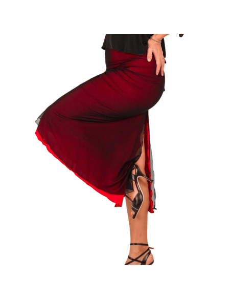 Gonna da tango Rossa Spina Flora 2 Opt. 55 – Eleganza da Veryfine Dance Shoes Zurigo