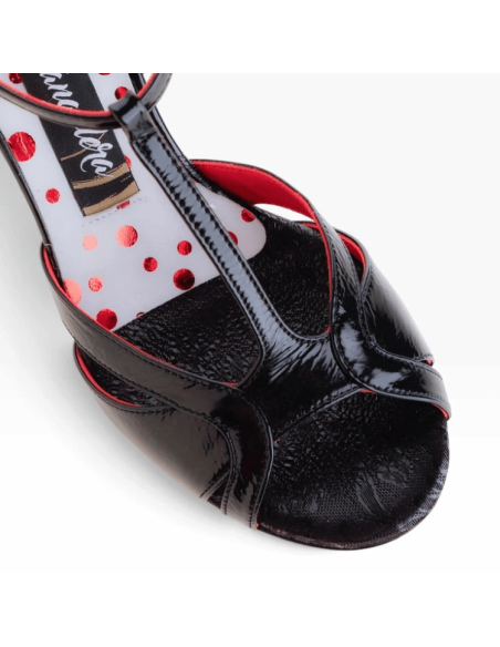 Tangolera Tanzschuhe Marella Vernice Soft Nero -  Veryfine Zürich - 6cm Absatz