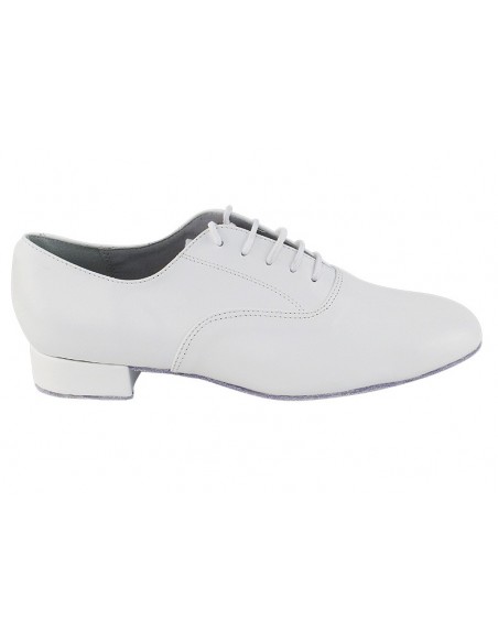 Eleganti scarpe da ballo estive da uomo per feste bianche, feste di salsa, tango, pelle bianca