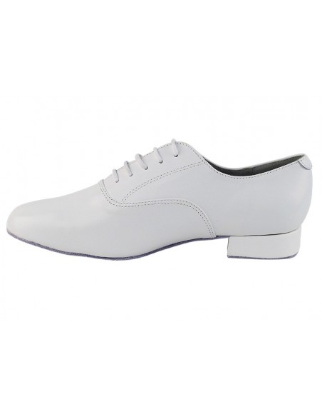 Eleganti scarpe da ballo estive da uomo per feste bianche, feste di salsa, tango, pelle bianca