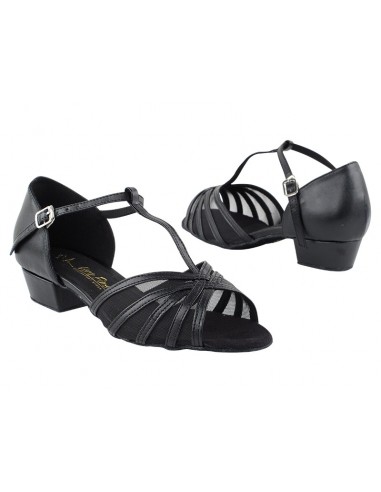 Scarpe da ballo in nero Nina 16612FT con piccolo tacco - Veryfine Dance Shop Zurigo