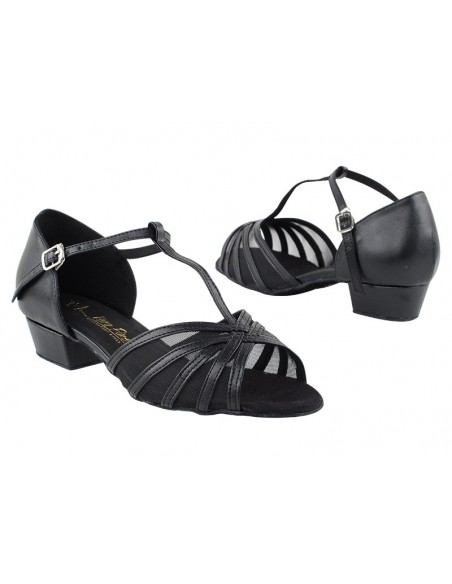 Scarpe da ballo in nero Nina 16612FT con piccolo tacco - Veryfine Dance Shop Zurigo