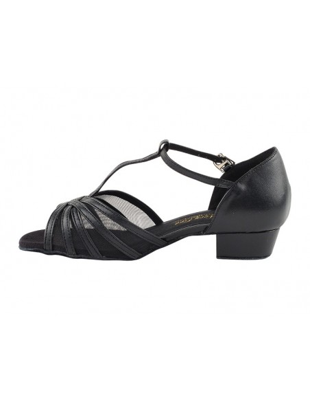 Scarpe da ballo in nero Nina 16612FT con piccolo tacco - Veryfine Dance Shop Zurigo