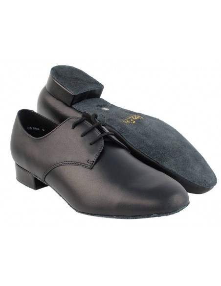 Elegant men's dance shoes, standard dance, tango, salsa discofox, black leather