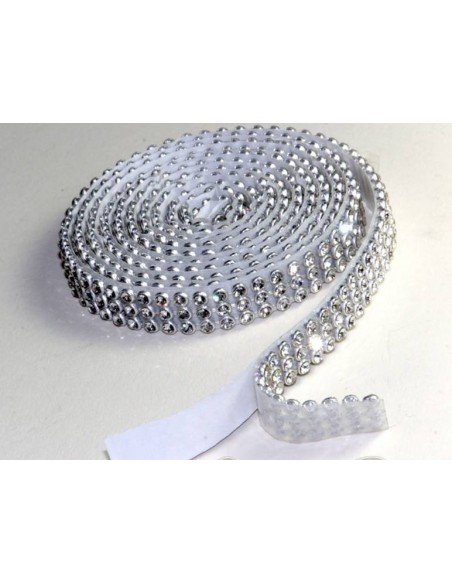 Bande de strass autocollante