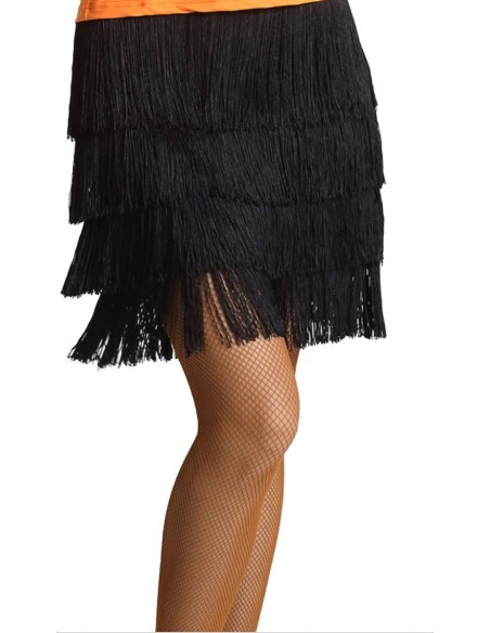 Salsa dance skirt with fringes