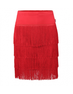 Salsa dance skirt with fringes 2