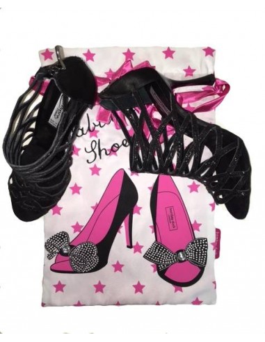 Luxueux sac à chaussures en satin