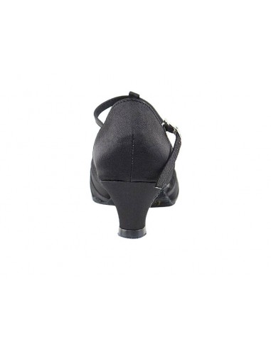 Black dance shoes Nina 16612 with low heel - Veryfine Dance Shop Zurich