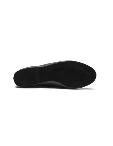 Chaussons de danse Rumpf Jazz 1260 pour hommes en cuir noir pour la salsa, les stages