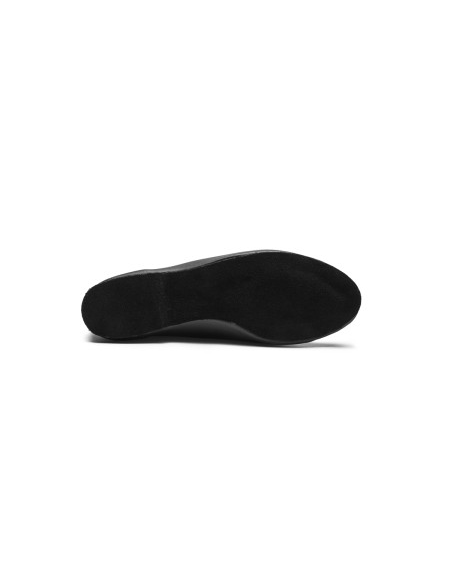 Chaussons de danse Rumpf Jazz 1260 pour hommes en cuir noir pour la salsa, les stages