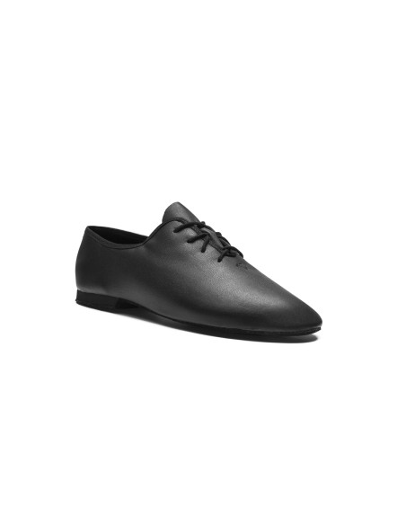 Chaussons de danse Rumpf Jazz 1260 pour hommes en cuir noir pour la salsa, les stages