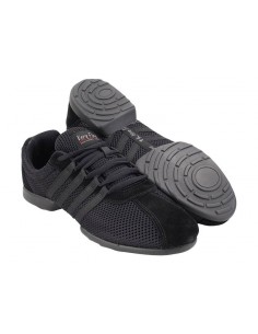 Tanzsneaker VFSN018 aus schwarzem Meshgewebe für Salsa und Tanzworkshops 2