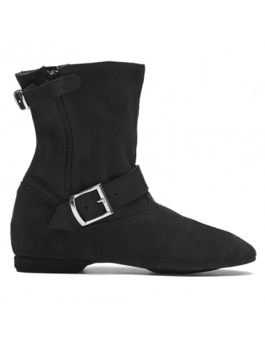 Suede Leather West Coast Swing Ankle Boot