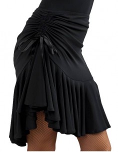 Black salsa dance skirt 2