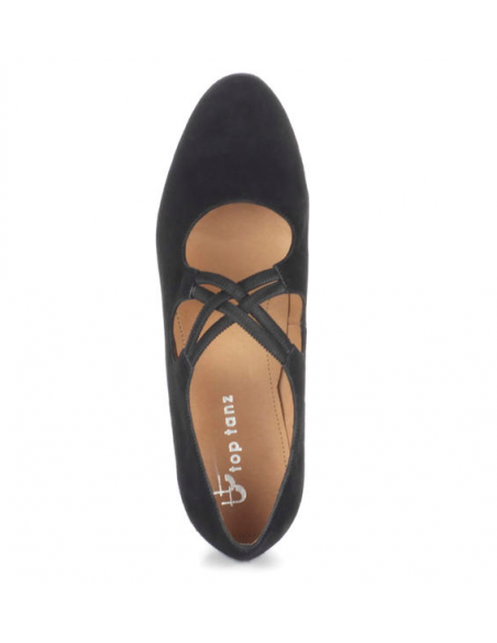 TopTanz Menuett – Chaussures de danse plates en cuir à Zurich