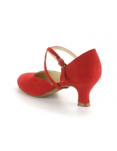 TopTanz Madonna – eleganti scarpe da ballo in pelle rosso a Zurigo 2