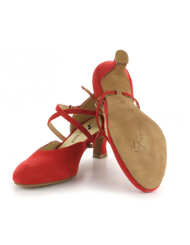 TopTanz Madonna – eleganti scarpe da ballo in pelle rosso a Zurigo