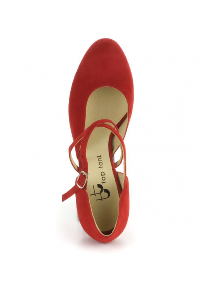 TopTanz Madonna – eleganti scarpe da ballo in pelle rosso a Zurigo