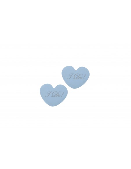 Heart bridal shoe cushions I do