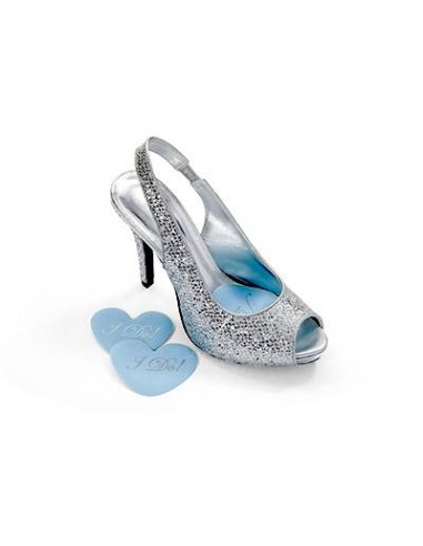 Heart bridal shoe cushions I do