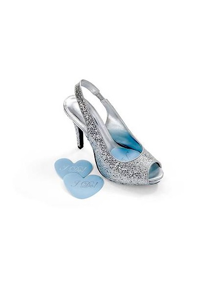 Heart bridal shoe cushions I do