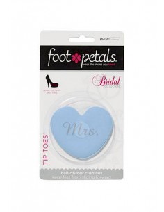 Heart bridal shoe cushions Mrs