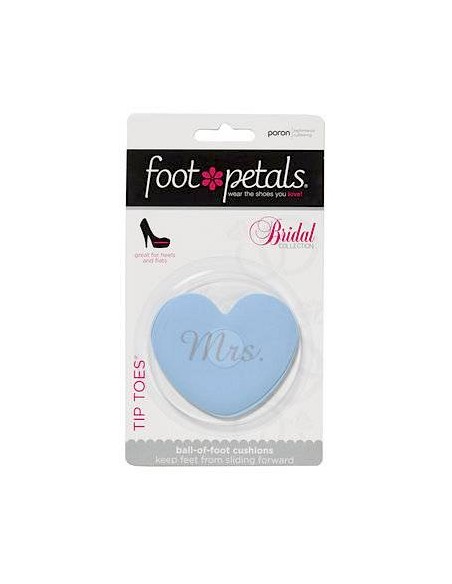 Heart bridal shoe cushions Mrs