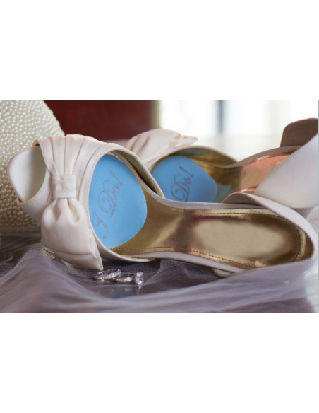 Heart bridal shoe cushions I do