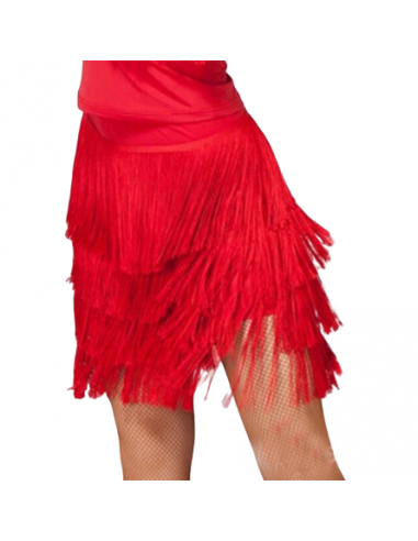 Salsa dance skirt with fringes