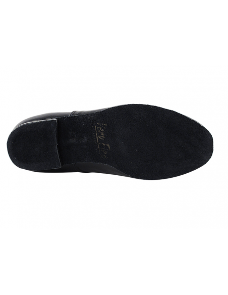 Kindertanzschuhe in schwarzem Leder für Latein, Standard, Turniertanz